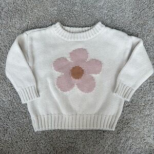 Little Co Floral Knit Sweater